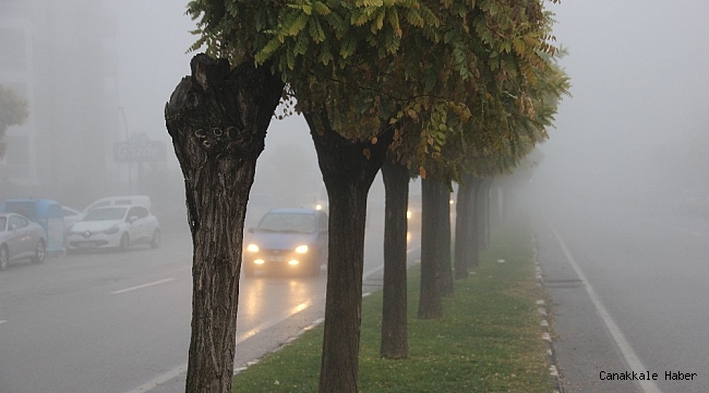 Manisa güne sisle uyandı