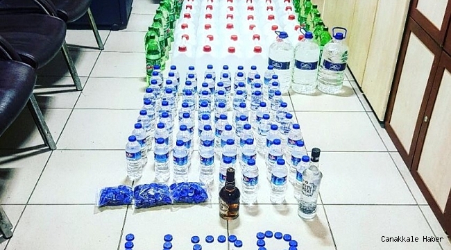 Mersin'de yılbaşı öncesi 246 litre sahte etil alkol ele geçirildi