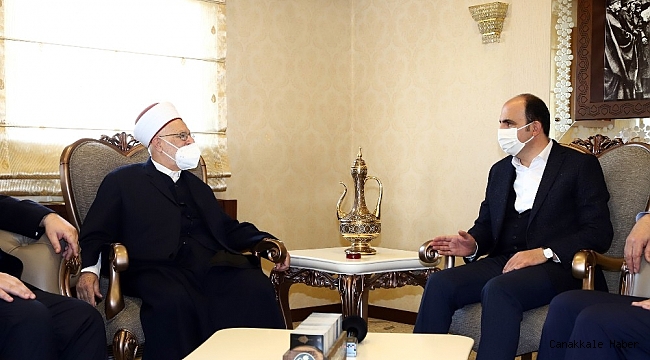 Mescid-i Aksa İmam Hatibi Başkan Altay&#039;ı ziyaret etti