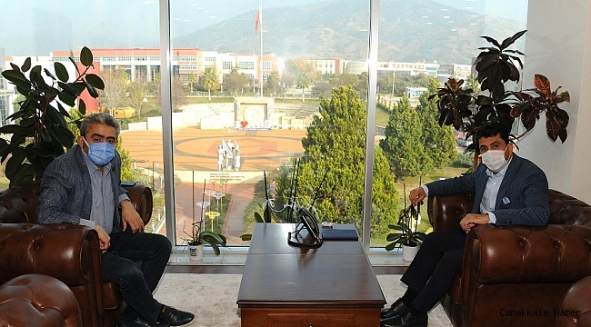 MHP Aydın İl Başkanı Alıcık, Rektör Aldemir ile görüştü