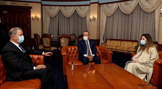 Millî Savunma Bakanı Akar ve Dışişleri Bakanı Çavuşoğlu Ukrayna'da