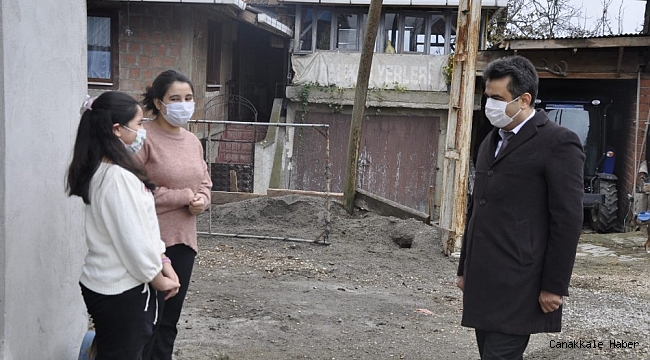 Milli Eğitim Müdüründen köylerdeki öğrencilere ziyaret