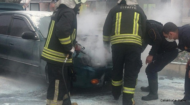 Muğla&#039;da araç yangını