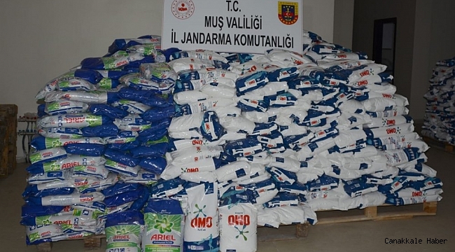 Muş&#039;ta 24 ton sahte deterjan ele geçirildi