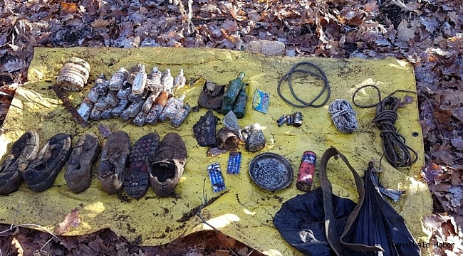 Muş'ta terör örgütüne ait malzeme ele geçirildi