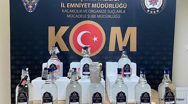 Nevşehir&#039;de 20 litre etilalkol ve alkol aroması ele geçirildi
