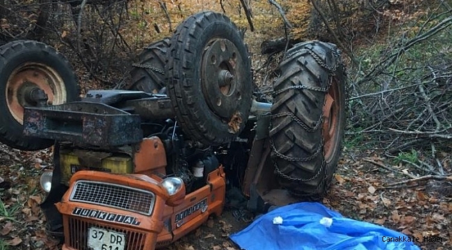 Odun taşıdığı sırada devrilen traktörün altında kalarak hayatını kaybetti