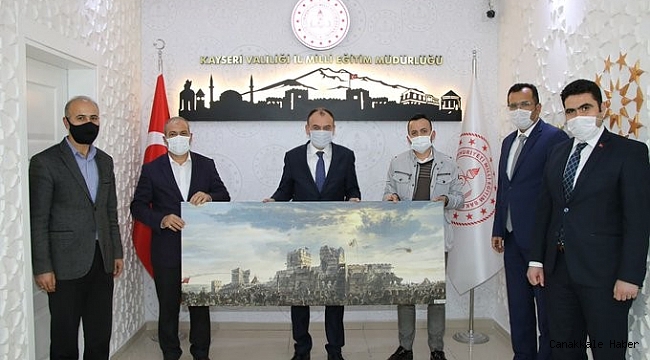 Okul müdürlerinden Çandıroğlu&#039;na &#039;Hayırlı olsun&#039; ziyareti