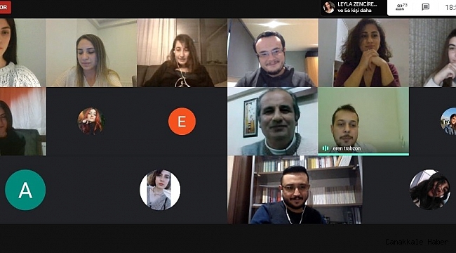 OMÜ&#039;de çevrimiçi öğrenci-mezun buluşmaları devam ediyor