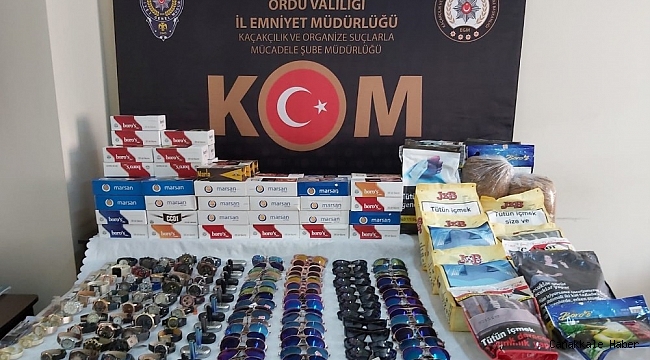Ordu&#039;da kaçak tütün operasyonu