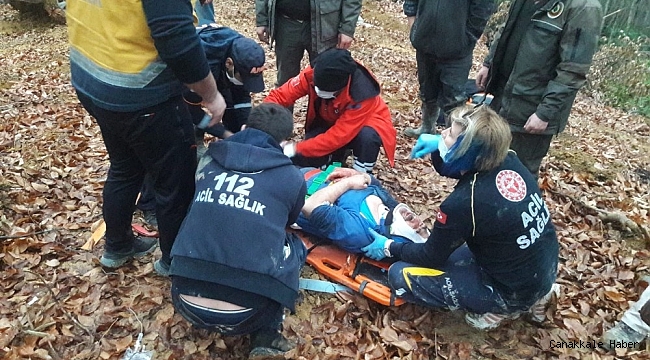 Ormanlık alanda yaralandı, imdadına UMKE yetişti