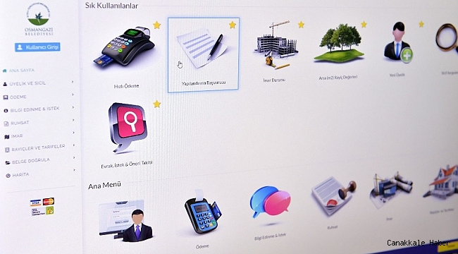 Osmangazi&#039;den online yapılandırma kolaylığı