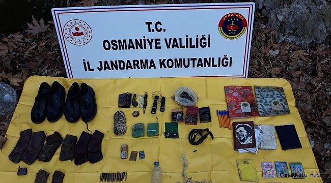 Osmaniye&#039;de PKK&#039;ya ait sığınakta ele geçirilen patlayıcılar imha edildi