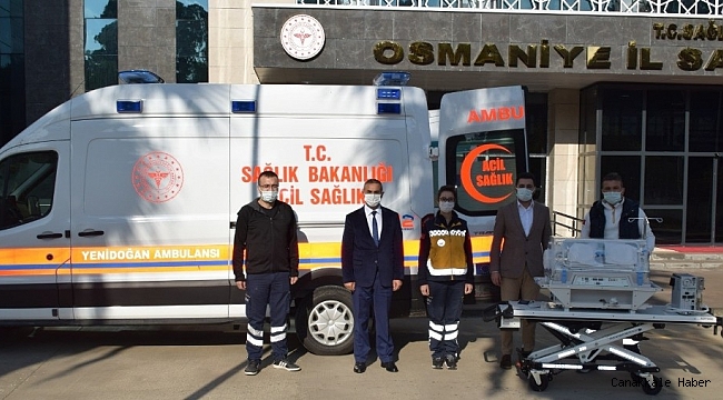 Osmaniye'nin ilk 'Yeni Doğan Ambulansı' hizmete girdi