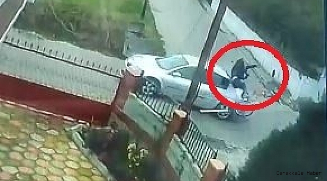 Otomobille çarpışan bisikletlinin metrelerce havaya uçtuğu anlar kamerada