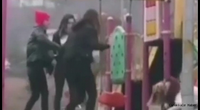 Parkta genç kıza dehşeti yaşattı, arkadaşları gülerek izledi