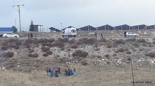 Pat pat hurdaya döndü, sürücü yaralı kurtuldu