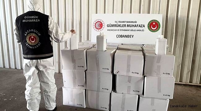 Patlayıcı yapımında kullanılan bin 990 litre sülfürik asit ele geçirildi