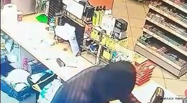Petrol istasyonunda hırsızlık anı güvenlik kameralarına yansıdı