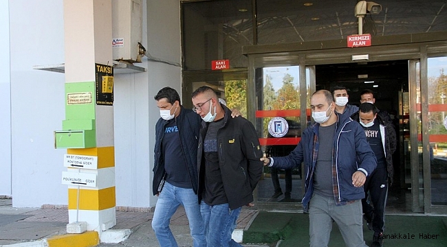 Polisin burnunu kıran şahıslar adliyeye sevk edildi