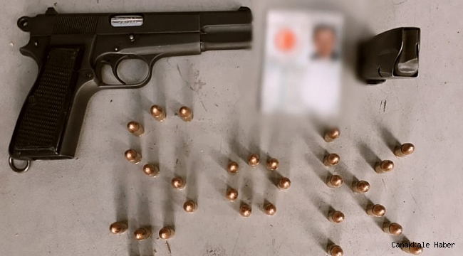 Polisin dikkati ruhsatsız tabancayı ortaya çıkarttı