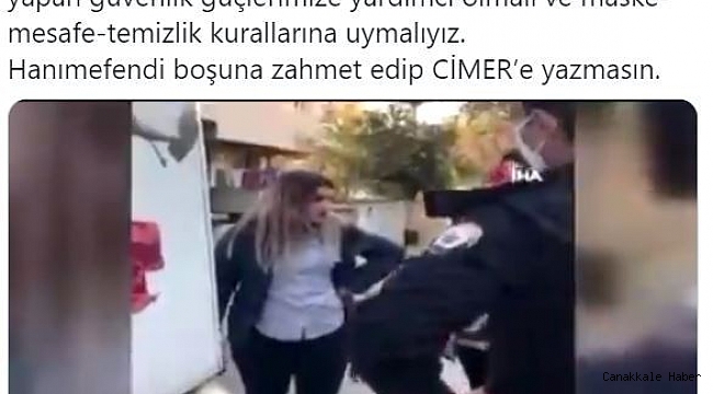 Polisleri tehdit eden kadına CİMER&#039;den cevap: &quot;Boşuna zahmet edip yazma&quot;