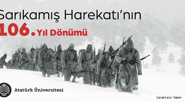 Prof. Dr. Ömer Çomaklı&#039;dan Sarıkamış Şehitlerini Anma Günü mesajı