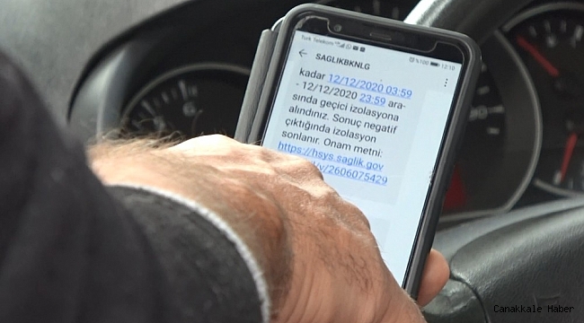 "İzolasyona alındınız" mesajına rağmen kısıtlamada sokağa çıkan şahıs yurtta karantinaya alındı