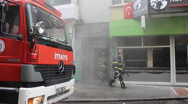 Restoran deposunda çıkan yangın korkuttu