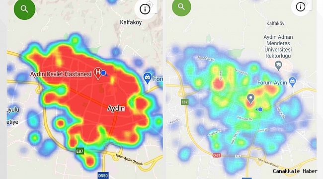 Risk haritası, görenleri hem şaşırttı hem sevindirdi