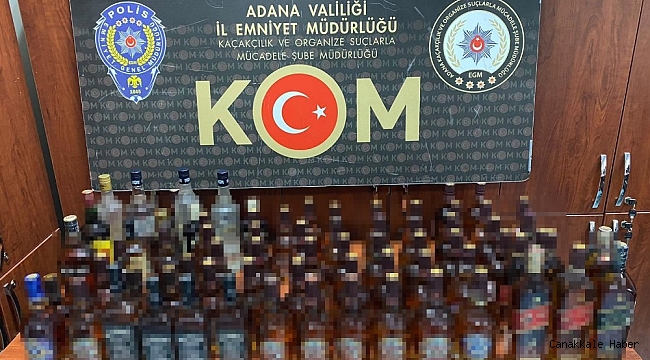 Sahte içki yapımında kullanılan 180 litre etil alkol ele geçirildi