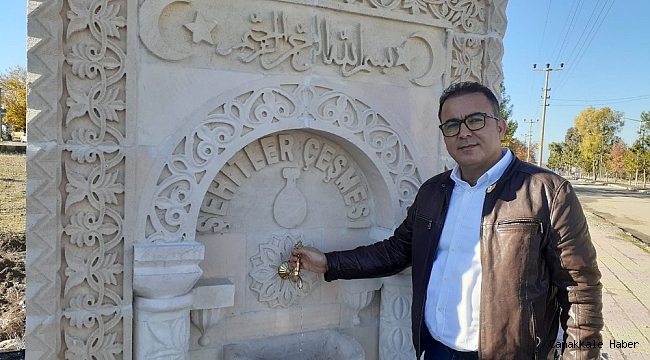 Samsat&#039;ta şehitler çeşmesi yapıldı