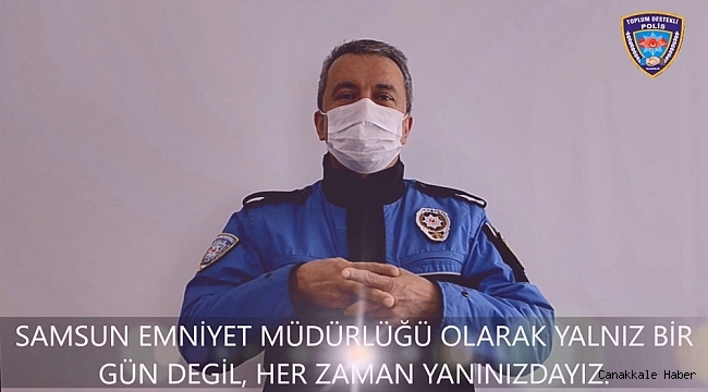 Samsun polisinden engellilere &#039;her zaman yanınızdayız&#039; mesajı