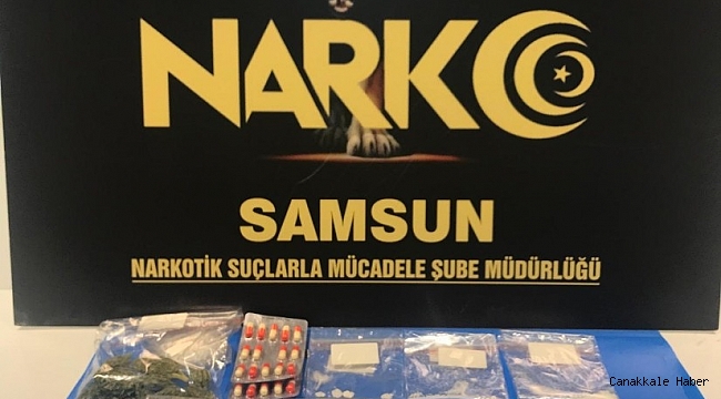Samsun'da araçlarında kokain ele geçen 2 kişi gözaltına alındı