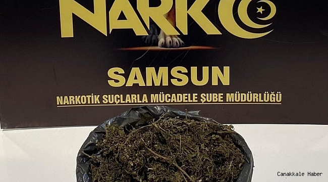 Samsun&#039;da bir evde 1 kilo 311 gram esrar ele geçirildi