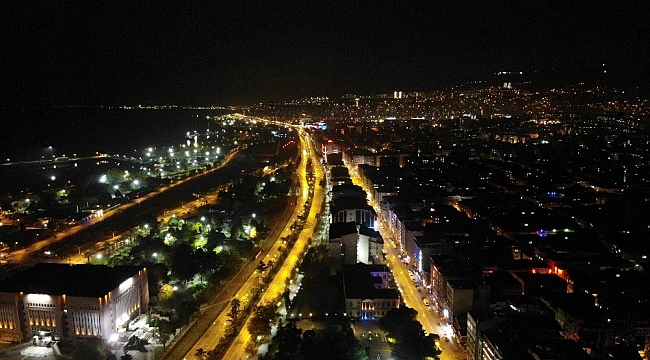 Samsun&#039;da kısıtlama havadan görüntülendi