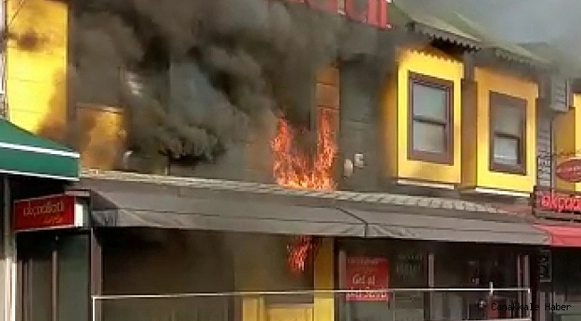 Samsun'da lokantada yangını çıktı