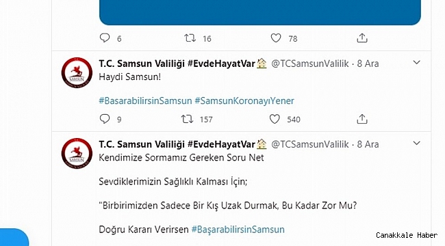 Samsun&#039;da sosyal medyada korona farkındalık etkinliği