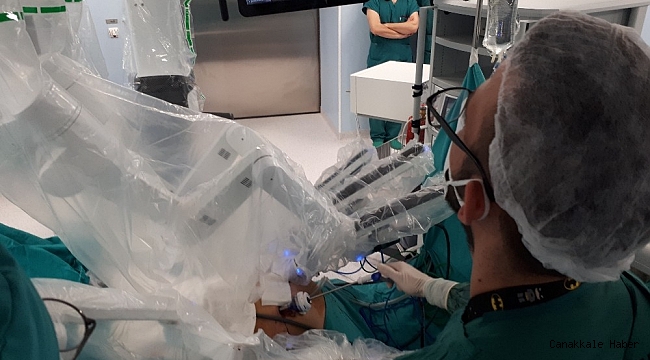 Şehir hastanesinde pandemi döneminde robotik cerrahi ameliyatı