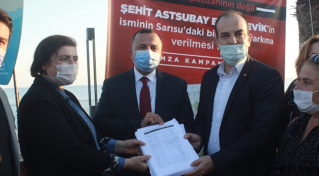 Şehit Astsubay Esma Çevik Parkı için 10 bin imza