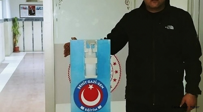 Şehit Gazi-Sen Van İl Başkanlığından kurumlara dezenfektan standı