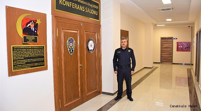 Şehit İl Emniyet Müdürünün ismi konferans salonunda yaşatılacak