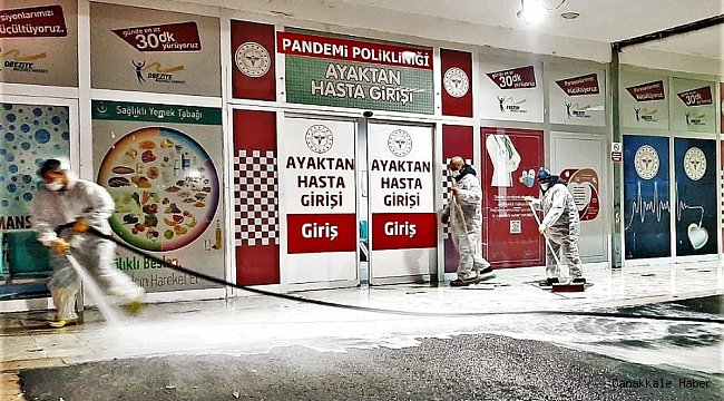 Şehrin dört bir yanı dezenfekte ediliyor
