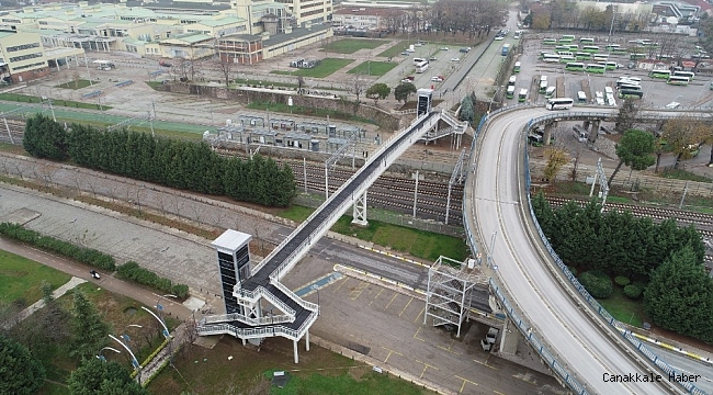 Seka Park Bilim Merkezi yaya üst geçidi tamamlandı