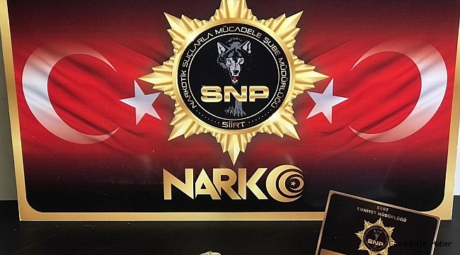 Siirt&#039;te şüphe üzerine durdurulan araçtan uyuşturucu madde çıktı