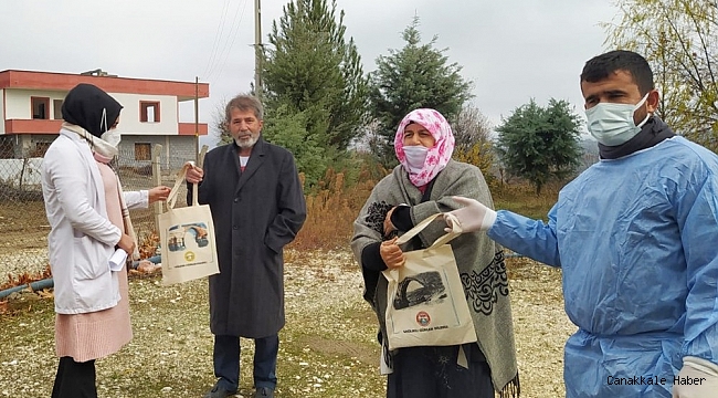 Silvan&#039;da karantinada olan vatandaşlar düzenli olarak ziyaret ediliyor