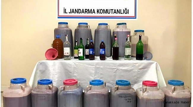 Sındırgı&#039;da 310 litre kaçak içki yakalandı