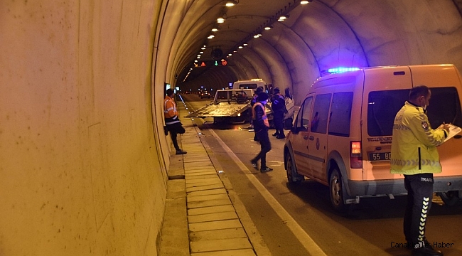 Sinop&#039;ta tünelde kaza: 2 yaralı