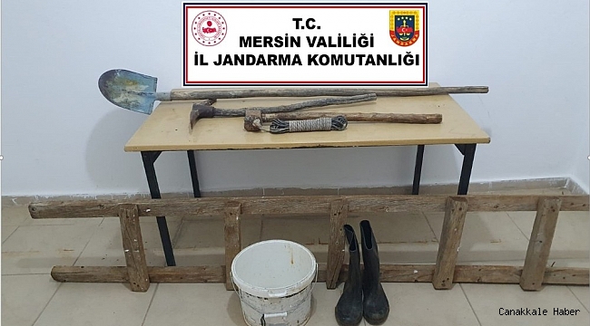 Sit alanında kazı yapan 2 kişi suçüstü yakalandı