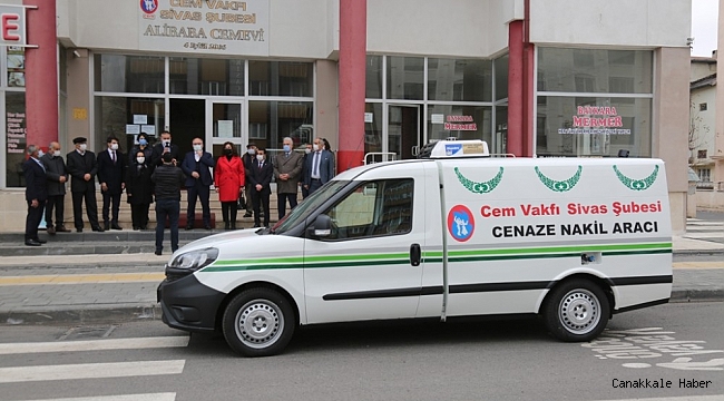 Sivas Belediyesinden Cem Vakfına cenaze nakil aracı